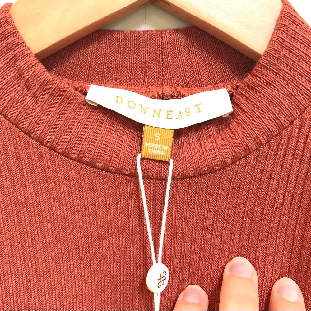 DownEast Claire Ribbed Top (Sm)